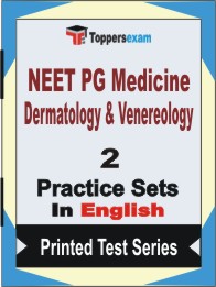 NEET PG Medicine Dermatology & Venereology Book in English - Question Paper / Practice Set