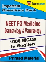 NEET PG Medicine Dermatology & Venereology Book in English - Objective MCQ