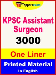KPSC Assistant Surgeon One Liner Book in English