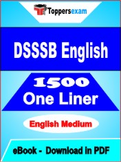 DSSSB English One Liner Book PDF in English