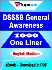 DSSSB General Awareness One Liner Book PDF in English