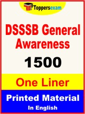 DSSSB General Awareness One Liner Book in English