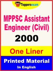 MPPSC Assistant Engineer (Civil) One Liner Book in English