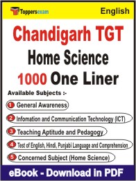 Chandigarh TGT Home Science One Liner Book PDF in English