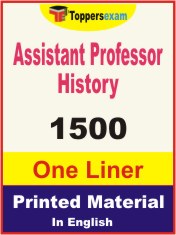 Assistant Professor History One Liner Book in English