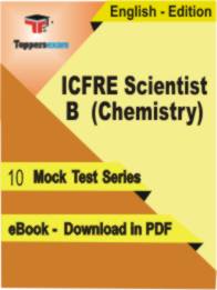 ICFRE Scientist B (Chemistry) Test PDF Book In English - Mock Test/Practice Set