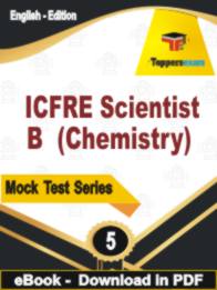 ICFRE Scientist B (Chemistry) Test PDF Book In English - Practice Set