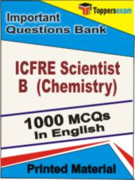 ICFRE Scientist B (Chemistry) Book in English - Objective MCQ