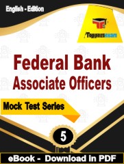 Federal Bank Associate Officers PDF Book In English - Practice Set