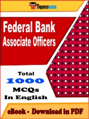 Federal Bank Associate Officers PDF Book In English - MCQ / Objective Questions