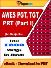 EBook of AWES PGT, TGT, PRT Part I, PDF Format in Hindi