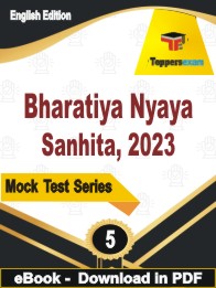 Bharatiya Nyaya Sanhita, 2023 PDF Book In English - Practice Set