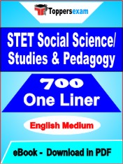 STET Social Science/Studies & Pedagogy One Liner Book PDF in English
