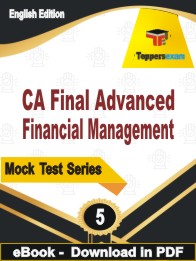 CA Final Advanced Financial Management PDF Book In English - Practice Set