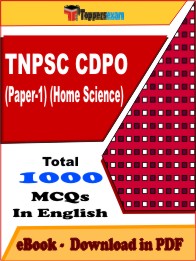 TNPSC CDPO (Paper-1) (Home Science) Exam PDF Book In English - MCQ / Objective Questions