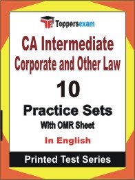 CA Intermediate Corporate and Other Law Book in English - Practice Set