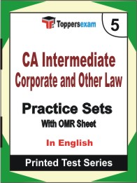 CA Intermediate Corporate and Other Law Book in English - Mock Test / Practice Set