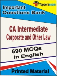 CA Intermediate Corporate and Other Law Book in English - Objective MCQ