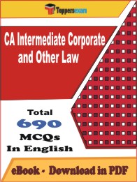 CA Intermediate Corporate and Other Law PDF Book In English - MCQ / Objective Questions