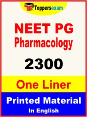 NEET PG Pharmacology One Liner Book in English