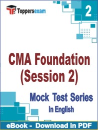 CMA Foundation (Session 2) PDF Book In English - Question Paper