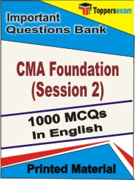 CMA Foundation (Session 2) Book in English - Objective MCQ