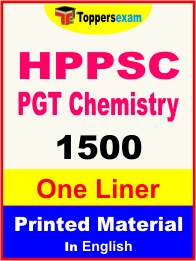 HPPSC PGT Chemistry One Liner Book PDF in English