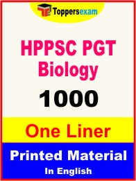 HPPSC PGT Biology One Liner Book in English