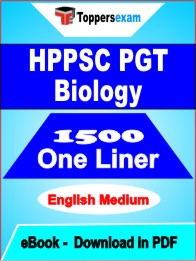 HPPSC PGT Biology One Liner Book PDF in English