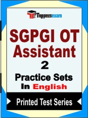 SGPGI OT Assistant Book in English - Question Paper / Practice Set