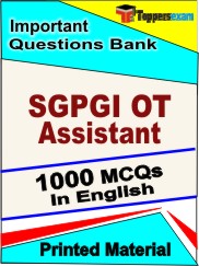 SGPGI OT Assistant Book in English - Objective MCQ