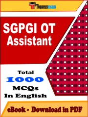 SGPGI OT Assistant PDF Book In English - MCQ / Objective Questions