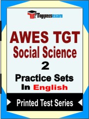 AWES TGT Social Science Book in English - Question Paper / Practice Set
