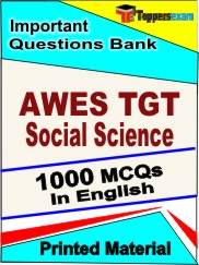 AWES TGT Social Science Book in English - Objective MCQ
