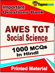AWES TGT Social Science Book in Hindi - Objective MCQ