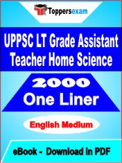 UPPSC LT Grade Assistant Teacher Home Science One Liner Book PDF in English