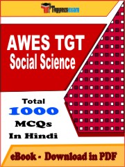 AWES TGT Social Science PDF Book In Hindi - MCQ / Objective Questions