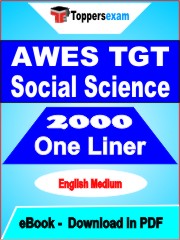 AWES TGT Social Science One Liner Book PDF in English