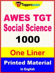 AWES TGT Social Science One Liner Book in English