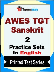 AWES TGT (Sanskrit) Book in English - Question Paper / Practice Set