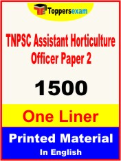 TNPSC Assistant Horticulture Officer (Paper 2) One Liner Book in English