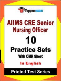 AIIMS CRE Senior Nursing Officer Book in English - Practice Set