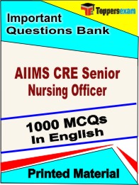 AIIMS CRE Senior Nursing Officer Book in English - Objective MCQ