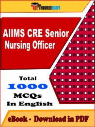 AIIMS CRE Senior Nursing Officer PDF Book in English - MCQ / Objective Questions