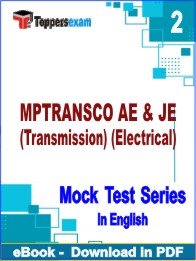 MPTRANSCO AE & JE (Transmission) (Electrical) Test PDF Book In English - Question Paper