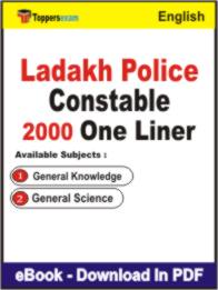 Ladakh Police Constable One Liner Book PDF in English