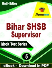 Bihar SHSB Supervisor PDF Book In Hindi - Practice Set