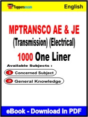 MPTRANSCO AE & JE (Transmission) (Electrical) One Liner Book PDF in English