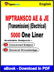 MPTRANSCO AE & JE (Transmission) (Electrical) One Liner Book PDF in English