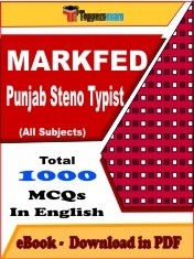 EBook of MARKFED Punjab Steno Typist, PDF Format in English